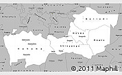 Gray Simple Map of Shinyanga