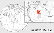 Blank Location Map of Iramba, highlighted parent region