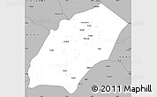 Gray Simple Map of Iramba
