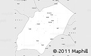 Silver Style Simple Map of Iramba