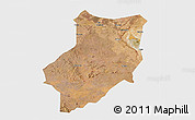 Satellite 3D Map of Manyoni, single color outside