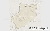 Shaded Relief 3D Map of Manyoni, lighten
