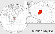 Blank Location Map of Manyoni