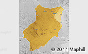 Physical Map of Manyoni, lighten, desaturated