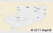 Classic Style Panoramic Map of Manyoni, single color outside