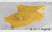 Physical Panoramic Map of Manyoni, lighten, desaturated