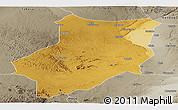 Physical Panoramic Map of Manyoni, semi-desaturated