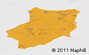 Political Panoramic Map of Manyoni, cropped outside