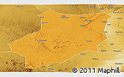 Political Panoramic Map of Manyoni, physical outside
