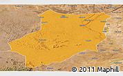 Political Panoramic Map of Manyoni, satellite outside