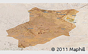 Satellite Panoramic Map of Manyoni, lighten