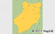 Savanna Style Simple Map of Manyoni