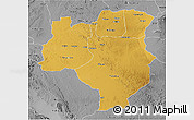 Physical 3D Map of Tabora, desaturated