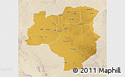 Physical 3D Map of Tabora, lighten