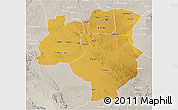 Physical 3D Map of Tabora, lighten, semi-desaturated