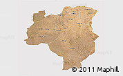 Satellite 3D Map of Tabora, cropped outside