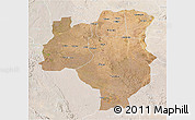 Satellite 3D Map of Tabora, lighten