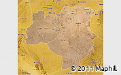 Satellite 3D Map of Tabora, physical outside