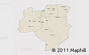 Shaded Relief 3D Map of Tabora, cropped outside