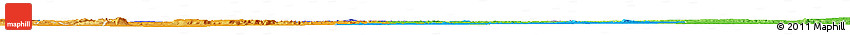 Political Horizon Map of Tabora, political shades outside