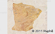 Satellite 3D Map of Igunga, lighten