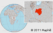 Gray Location Map of Tabora