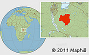 Savanna Style Location Map of Tabora