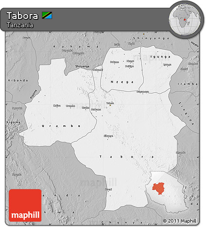 Gray Map of Tabora