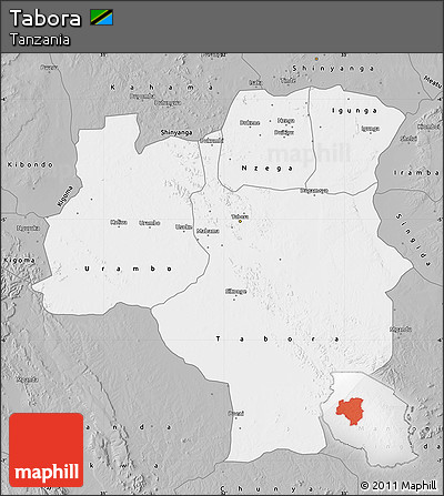 Gray Map of Tabora