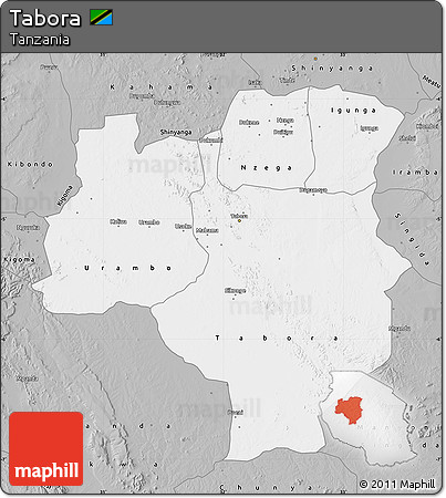 Gray Map of Tabora