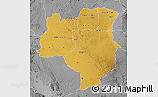Physical Map of Tabora, desaturated