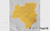 Physical Map of Tabora, lighten, desaturated