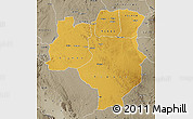 Physical Map of Tabora, semi-desaturated