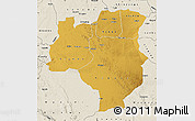 Physical Map of Tabora, shaded relief outside