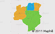 Political Map of Tabora, cropped outside