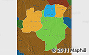 Political Map of Tabora, darken