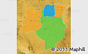 Political Map of Tabora, physical outside