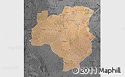 Satellite Map of Tabora, darken, desaturated
