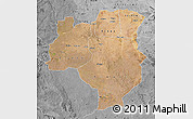 Satellite Map of Tabora, desaturated