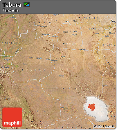 Satellite Map of Tabora