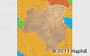 Satellite Map of Tabora, political outside