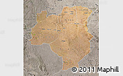 Satellite Map of Tabora, semi-desaturated