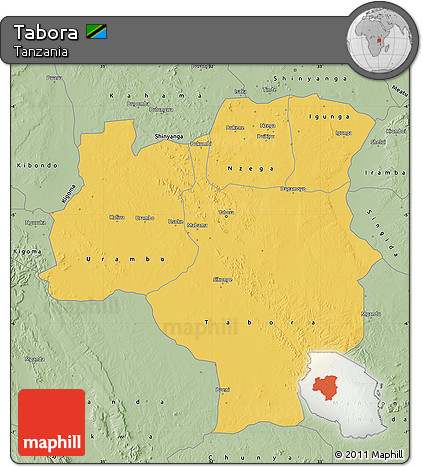 Savanna Style Map of Tabora