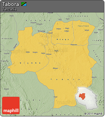 Savanna Style Map of Tabora
