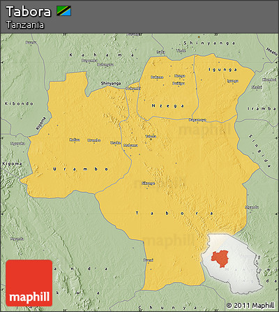 Savanna Style Map of Tabora