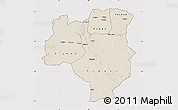 Shaded Relief Map of Tabora, cropped outside