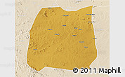 Physical 3D Map of Nzega, lighten