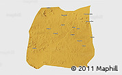 Physical 3D Map of Nzega, single color outside