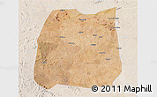 Satellite 3D Map of Nzega, lighten