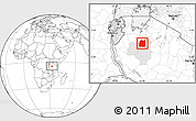 Blank Location Map of Nzega, highlighted parent region